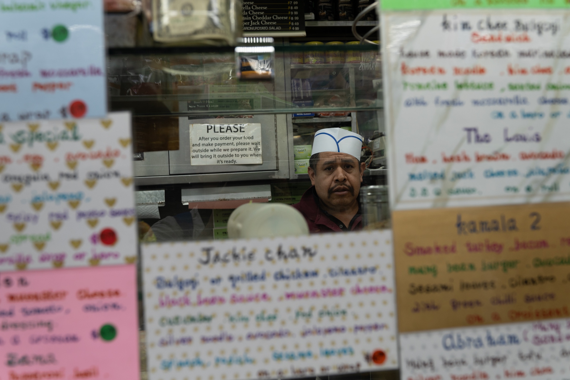 카운터 뒤에 restaurateur의 Portrait 세트